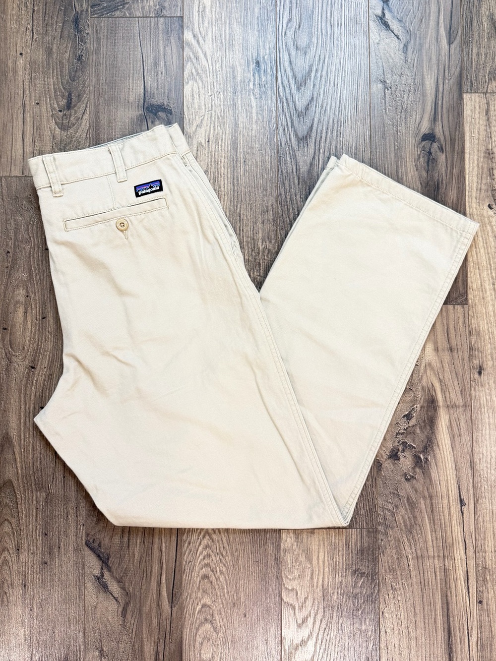 Patagonia Men's Organic Cotton Chino Pants – Cream Beige – Size 34